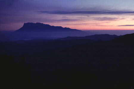 Dawn over north Borneo